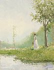 Thomas Kinkade Gazing painting